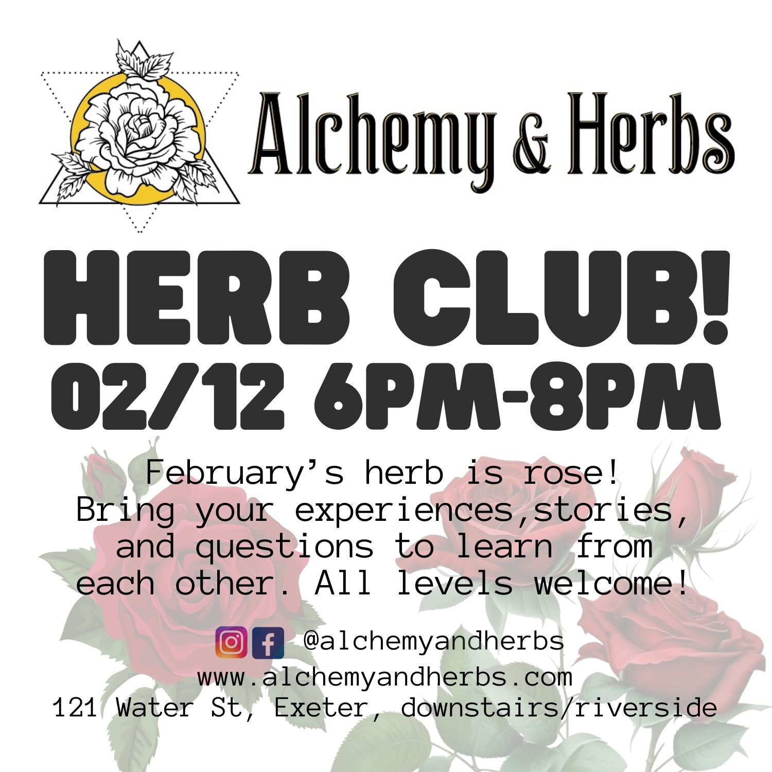 February Herb Club - Rose!