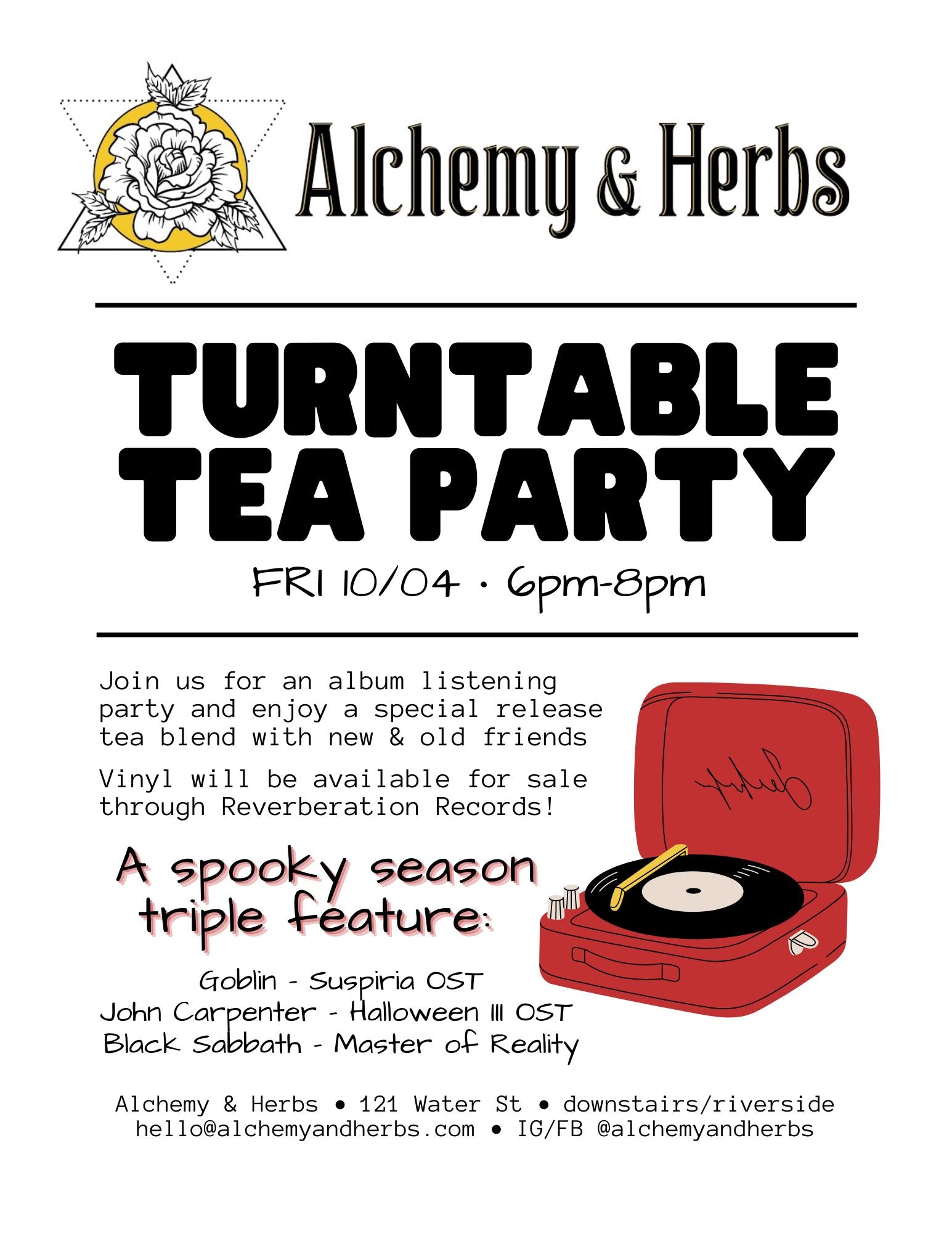 Turntable Tea Party - Spooky Season!